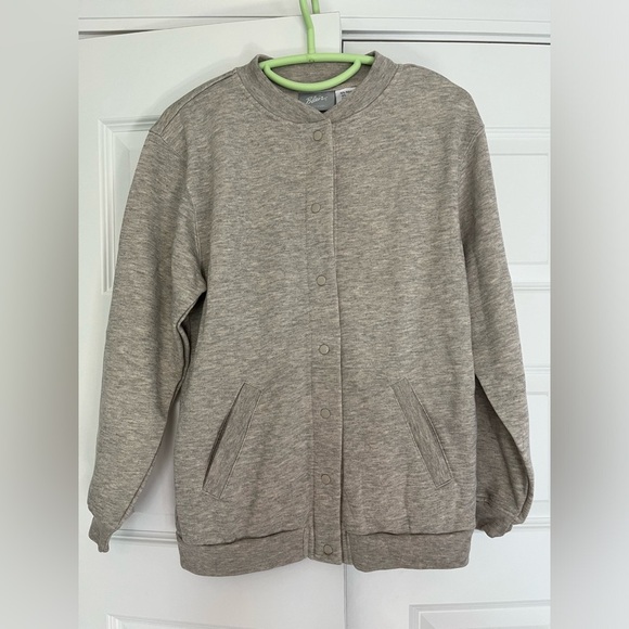 Blair Jacket Women's Size Xs Gray Iconic Fleece Snap-Front Rib-Knit - Picture 1 of 5